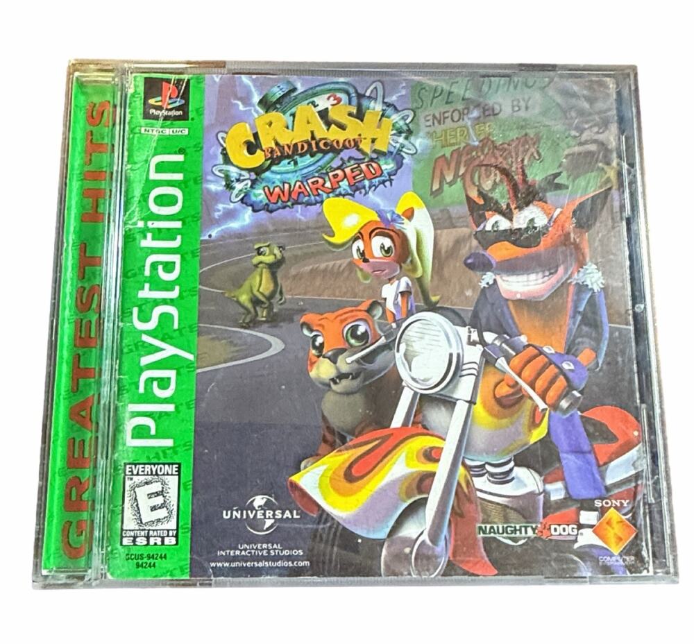 Crash Bandicoot 3: Warped (Sony PlayStation 1, PS1) CIB